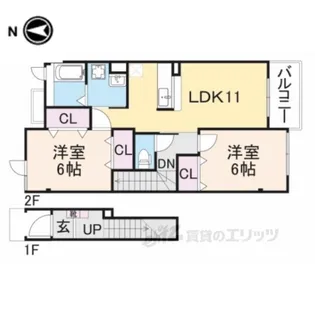 ル.シエルドゥ【2階】の間取り