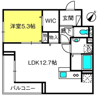 ディアコート十番館【1階】の間取り