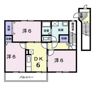 ブランドール A(磯城郡)【2階】の間取り