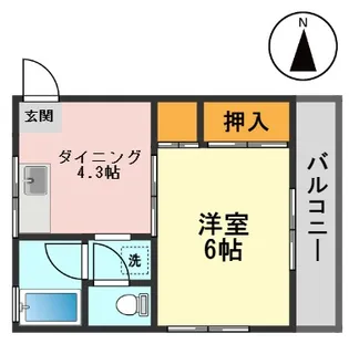 コーポミナミ【2階】の間取り