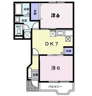 メゾン・ようか【1階】の間取り