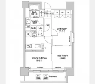 コンフォリア三田EAST【9階】の間取り
