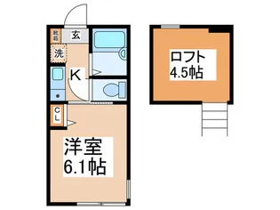 ベルメゾンII【1階】の間取り