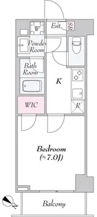 ロイジェント大山西町【2階】の間取り