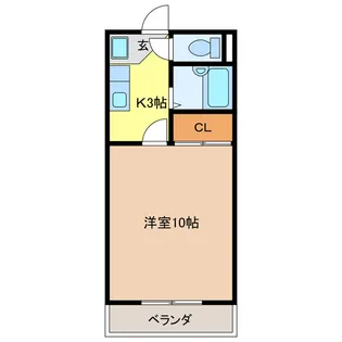 第6ハイツタマキ【2階】の間取り