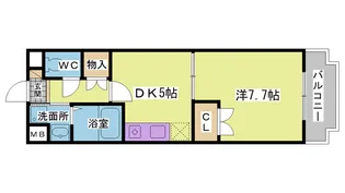 グランシティKOBEII【1階】の間取り