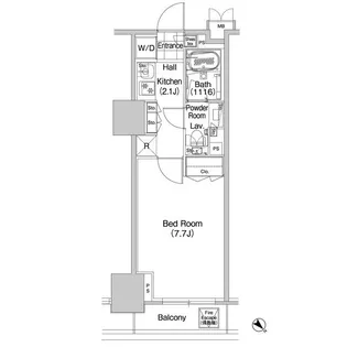 コンフォリア蒲田【2階】の間取り