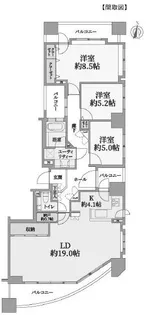 大通シティハウス【12階】の間取り