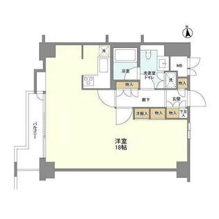 グランドメゾン飯田橋【1階】の間取り