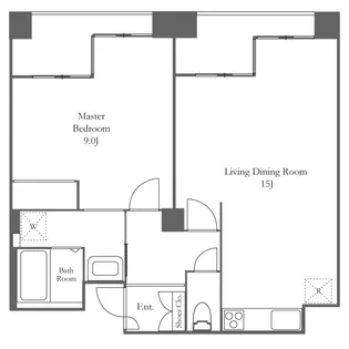 品川プリンス・レジデンス【5階】の間取り