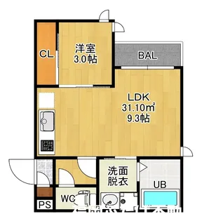 GRANDTIC桜並木【1階】の間取り