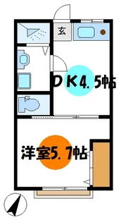 カーサフルカワ【2階】の間取り