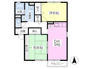 リバーサイド・アイルA棟【2階】の間取り