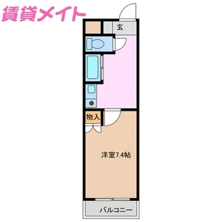 アイルーム亀山上道野【2階】の間取り