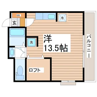 ロフティ【6階】の間取り