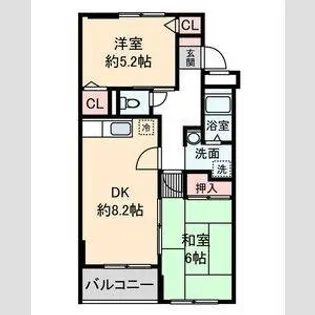 メドゥーサガンマ【2階】の間取り