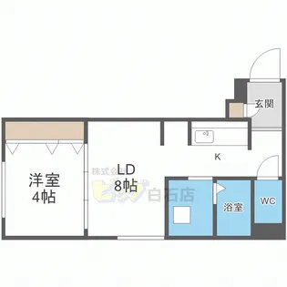 LICHTRARE東札幌【1階】の間取り