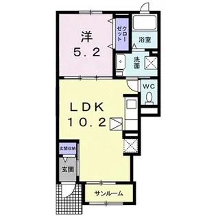 ライラックII【1階】の間取り
