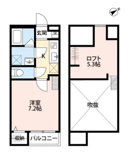 アレーゼ津田沼【1階】の間取り