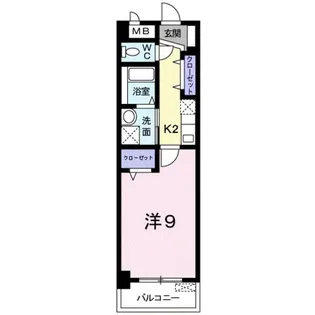 プラシード倉敷【5階】の間取り