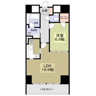 船場ミッドキューブ【8階】の間取り