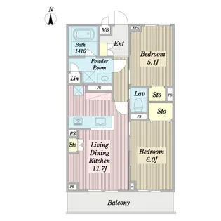 ルノール【3階】の間取り