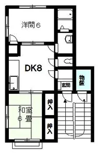 シティスペースII【2階】の間取り