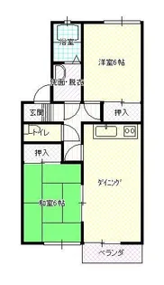 メゾンドソレイユ AB棟【1階】の間取り