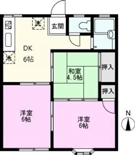 ハイツエトワールI【2階】の間取り