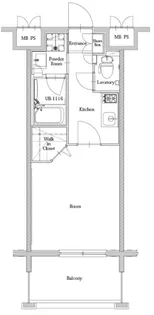 エンクレスト大博通りAPEX【15階】の間取り