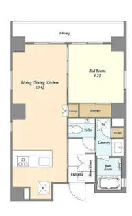 RODIA川崎【11階】の間取り
