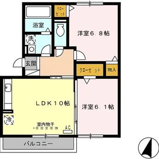 グリュックIII C棟【1階】の間取り
