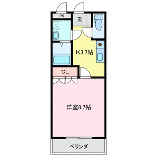 シオン【2階】の間取り