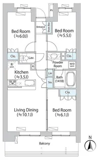 パークアクシス千歳船橋【1階】の間取り