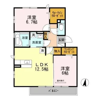 パルクソレイユIII【3階】の間取り