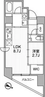 GranDuo下北沢12【1階】の間取り