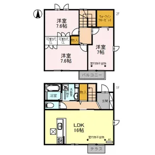 グリーン・フォレストIIの間取り