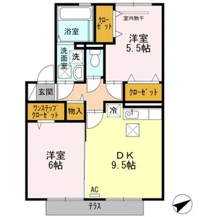 スターパレス下松 ヘラクレス館【1階】の間取り