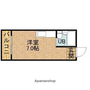 アトリエ三番館【2階】の間取り