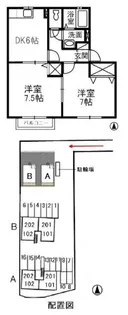 グリーンレーベルA【1階】の間取り