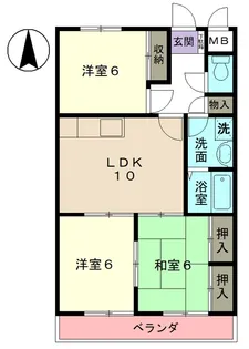 アルカディアIII【2階】の間取り