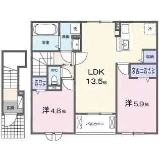 グラン ヴェール【2階】の間取り