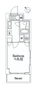 エクセリア新宿【1階】の間取り