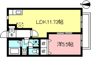 カサヴェールI【2階】の間取り