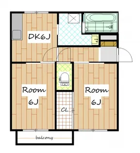KGハイツVIII【1階】の間取り