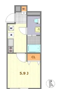 フォリロ大井町【4階】の間取り