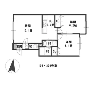 ルミエールN31B【1階】の間取り