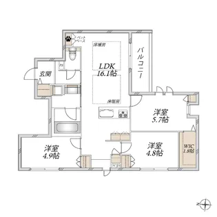 グランメール安東【3階】の間取り