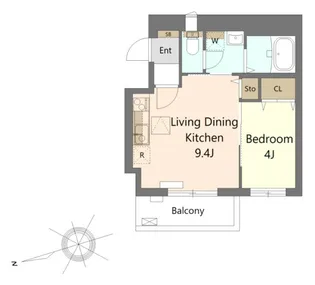 エアポートゲート南蒲田【5階】の間取り