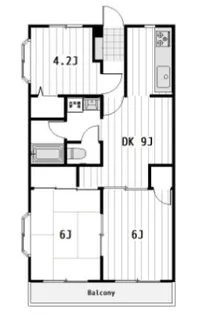 ベル・ビュー松戸【1階】の間取り